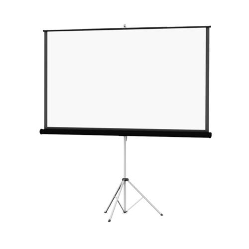 Da-Lite Tripod Picture King With Keystone Eliminator Portable Projector Screens - 99 "Diag. (70x70) - [1: 1] - Matte White - 1.0